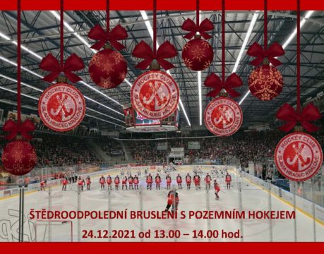 Pozvánka na Štědroodpolední hokejové bruslení 24.12.2021 od 13.00 – 14.00 hod.