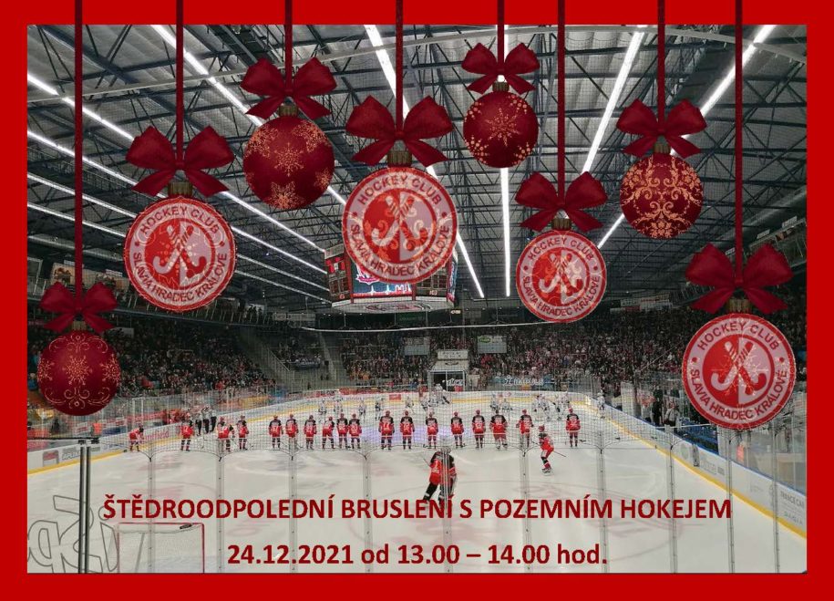 Pozvánka na Štědroodpolední hokejové bruslení 24.12.2021 od 13.00 – 14.00 hod.