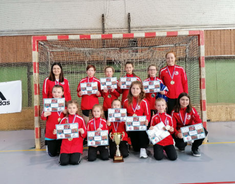 Mladší žákyně vybojovaly v halové soutěži titul Mistra ČR pro sezónu 2021/2022
