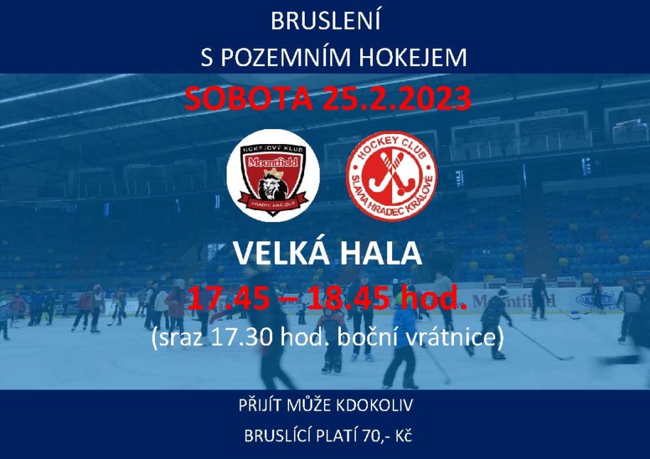 Bruslení s pozemním hokejem 25.2.2023